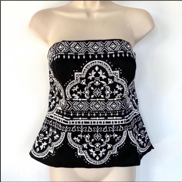 White House Black Market Tops - White House black market beaded bustier 4